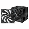 ARCTIC F12 Value Pack (Black) - ARCTIC F12 Case Fan - 120mm case fan low noise - Pack of 5pcs (ACFAN00248A)