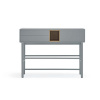 Modrý/sivý konzolový stolík 35x120 cm Corvo – Teulat