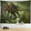 Starobylý dinosaurus murrálny tapisérie art český retro (Starobylý dinosaurus murrálny tapisérie art český retro)