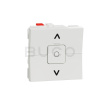 Schneider Electric Unica Žalúziový jednopólový spínač 6A, 2 moduly, Biely