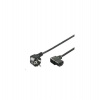 PremiumCord napájecí kabel 240V, délka 5m CEE7 pravoúhlý/IEC C13 pravoúhlý (kpsp5-90)