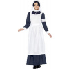 Smiffy's Adult Women's Great War Nurse Costume, Dress and Headpiece, Tales of Old England, Serious Fun, Size