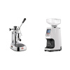 La Pavoni Europiccola Lusso + Eureka Atom 60, white