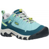 Detské nepremokavé topánky Keen Targhee IV Low WP Youth reef waters/daiquiri green 36EU