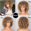 Mandľová afro parochňa Barbara