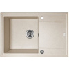 Laveo MEGALO 80 kuchynský granitový drez 78x50 cmasifón,odboč. na umýv. riadu,Béžový SBE_411T