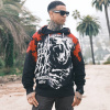 Yakuza mikina pánska s kapucňou Creepy HOB 26031 black Farba: čierna, Veľkosť: 3XL