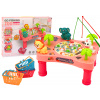 LEAN TOYS Arkádová hra – Rybičky ružový stôl