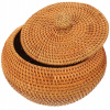 Kôš, košík - Tkaný kôš na košík na tkaný ovocný kôš (Rattan Desktan Basket Bor horný kôš chlieb)
