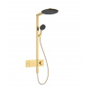Hansgrohe Raindance Alive S Sprchový set s termostatom, priemer 30 cm, 3 prúdy, leštený vzhľad zlata 24582990-HG