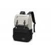 N.F.M. unisex prebaľovací batoh s USB portom - 22L - sivo-čierny - 15,6