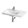 JIKA CUBITO PURE 75 x 45cm pravé umývadlo keramické s odkladacou plochou, s otvorom, s prepadom, biele - normálna