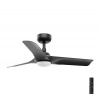 FARO Barcelona | FARO 33825-1TW-LED Stmiev. ventilátor HEY S LED/10W/230V 2700/4000/6000K černá+DO | FA33825-1TW