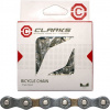 Clarks Bicycle Chain YBN C410 Single Speed ??(jediná rychlost, 1/2x1/8, 116 buněk, řetězový klip) Tmavý standard