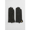 RUKAVICE GANT BUTTONED LEATHER GLOVES DEEP BROWN