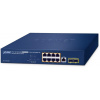 Planét GS-4210-8UP2S L2/L4 switch, 8x1Gb, 2x1Gb SFP, 8x PoE 802.3bt 180W, 0~50°C, QoS