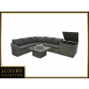 Deokork Ratanová modulová zostava BORNEO LUXURY pre 5 osôb (sivá)