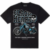 Pánské MOTORKÁŘSKÉ tričko BLACK HEART BLUE BOBBER Barva: Černá, Velikost: M - 2XL - doprava zdarma