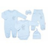 Súpravička do pôrodnice 5-dielna, Baby Nellys, Little Teddy, modrá