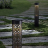 Real Home Solárna záhradná lampa poháňaná tyčou 71 cm Dekoratívna pochodeň Lucerna 2ks.