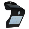 Solárne nástenné DL a PIR senzorové osvetlenie 10x LED V-TAC VT767 BK (Nástenné Daylight+PIR osvetlenie, Typ osvetlenia: Orientačné/ Bezpečnostné PIR, LED: 8+2 MCOB 200lm, FV Panel: 0,8Wp, Svietenie: