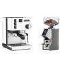 Rancilio Silvia BC, white + Eureka Mignon Specialita Smart, CR chrome