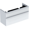 Geberit Smyle Square Skrinka pod dvojumývadlo,2 zásuvky,1184x470x617mm, lesklá biela GEB 500.356.00.1