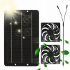 10W FOTOVOLTAICKÝ SOLÁRNY PANEL + 2 VENTILÁTORY DO PODKROVIA DOMU PRE ZVIERATÁ