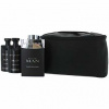 Bvlgari Man Black Cologne SET: Toaletná voda 100ml + Balzám po holení 75ml + Sprchovací gél 75ml + Kozmetická taška pre mužov