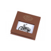 Pánska vreckovka bicykel, auto, motorka / dárčeková kazeta - 1 ks 3 biela motorka
