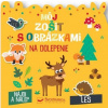 Les môj zošit s obrázkami na dolepenie