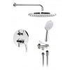 SAPHO LUKA podomietkový sprchový set s pákovou batériou, 2 výstupy, chróm LK43-21