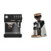Ascaso Steel DUO PID, Black&Wood + Eureka Mignon Single Dose PRO, Chrome & Oak