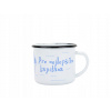 BELIS Smaltovaný hrnček 8 cm 350 ml