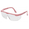 Okuliare ochranné detské SAFETY KIDS, ružové, nastaviteľné ramienka