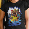 Tričko s potlačou SIMS Pánsky Čierna 110 cm/4 roky