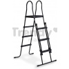 Schody k bazénu pool ladder Exit Toys pre výšku 108 - 122 cm kovový rám protišmykové čierne