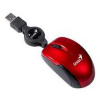 Genius Myš Micro Traveler V2, 1200DPI, optická, 3tl., drôtová USB, červená, Micro