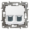Legrand Slovensko, s.r.o. Niloé - 764578 - zásuvka dátová 2XRJ45 CAT.6 FTP - biela
