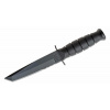 Vega KA-BAR KB-5055 SHORT TANTO BLACK bojový nôž 13,3 cm, celočierny, Kraton, plastové puzdro