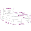 vidaXL Postel s matracom Krémová 120x190 cm Textília - Béžová - 291653-308400