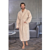 L&L 2450 M-2XL pánsky froté župan Béžová M-170/112/112