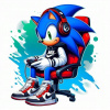 CUKROVÁ TLAČ Jedlý obrázok na tortu SONIC SONIK JEŽKO GAMER + POSTAVY MENO 96