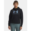Under Armour Dámska mikina UA Rival Flc Shimmer Hdy-BLK Čierna MD