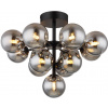 Globo Lighting Grappy stropné svietidlo x5 W čierna-dymová 56143-13D