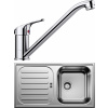 Set Blanco 02-A 25 (dřez Flex Pro 45 S Přírodní lesk + baterie Daras Chrom)