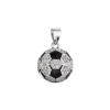 Strieborný prívesok futbalová lopta 14064.1 crystal