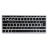 Satechi Slim X1 Bluetooth® klávesnica švajčiarska, QWERTZ antracitová tlačidla multimédií, podsvietenie; ST-BTSX1M-CH