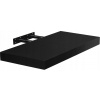 Stilista MDF polica 90 x 23,5 cm čierna (ČIERNA NÁSTENNÁ POLICA VEŠIACA VOLATO 90 CM)