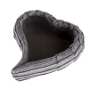 Pietna dekorácia Betónový kvetináč Srdce, 17,5 x 6,5 x 16 cm
